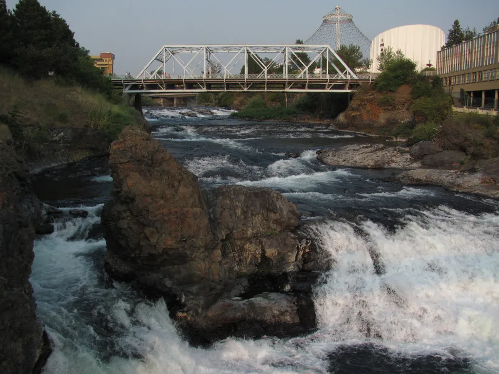 Spokane River waterfalls